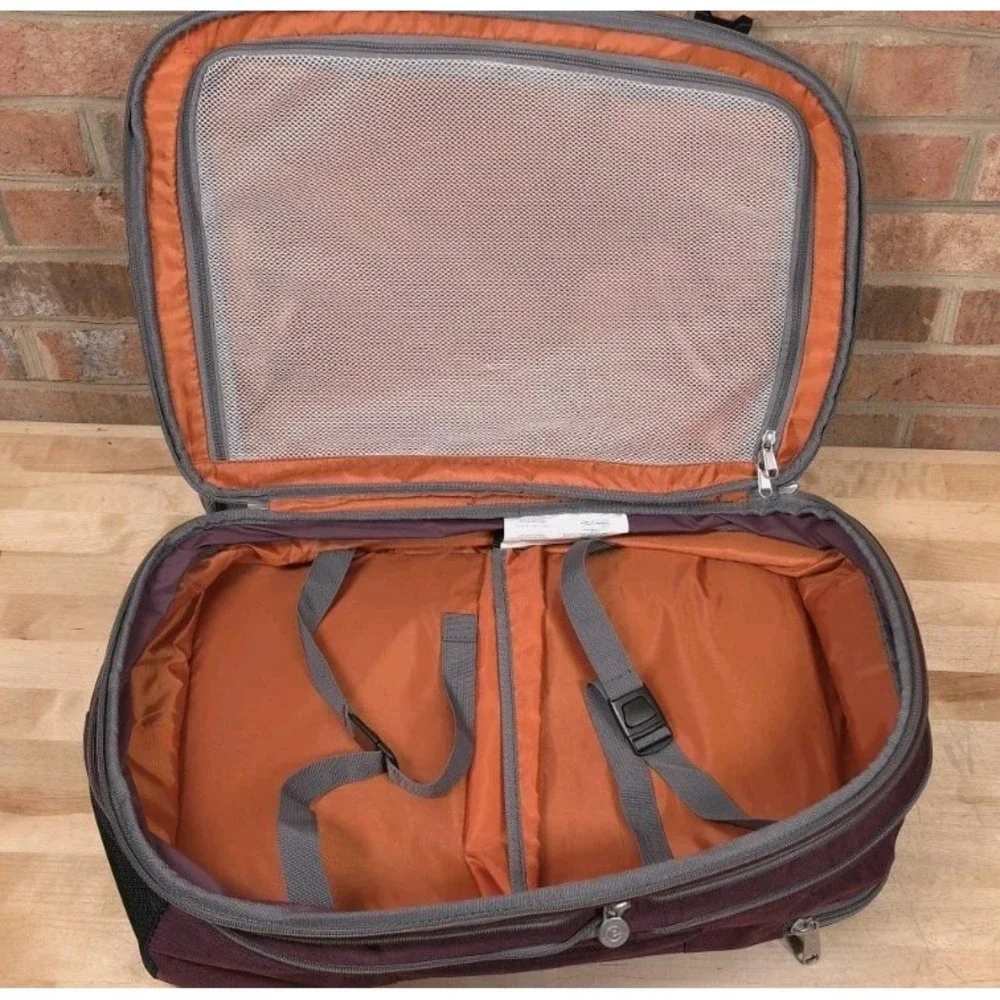 eBags Mother Lode Travel Backpack Convertible Expandable Luggage Burgundy